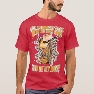 Camiseta Sand In My Boots Country Music Amadurece Texas Cow