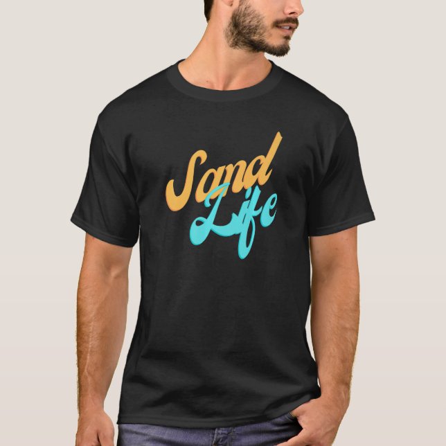 Camiseta Sand Life Beach Tropical (Frente)