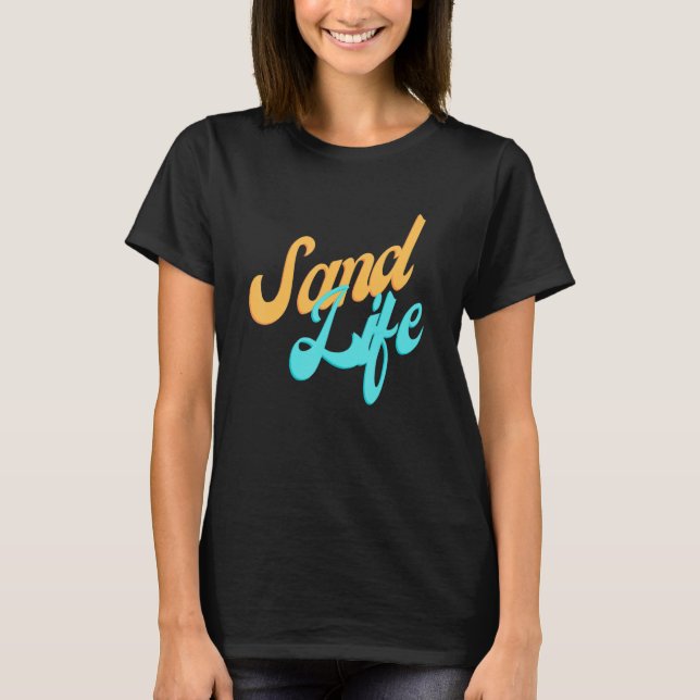 Camiseta Sand Life Beach Tropical (Frente)