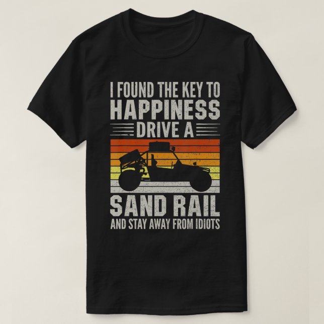 Camiseta Sand Rail Dune Buggy Offroad Sand Racing Funny San (Frente do Design)