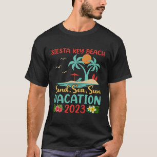 Camiseta Sand Sea Sun Vacation 2023 Florida Siesta Key Beac