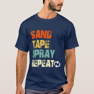 Camiseta Sandape Spray Repeat Automotive Car Painters Gif g