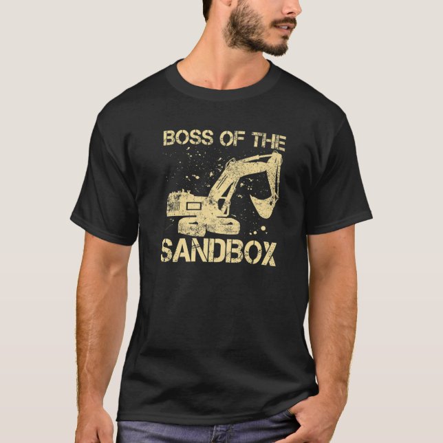 Camiseta Sandbox Boss Excavator Driver Heavy Equipment Oper (Frente)