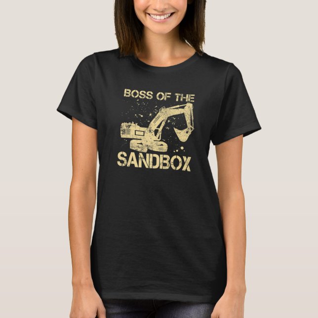 Camiseta Sandbox Boss Excavator Driver Heavy Equipment Oper (Frente)