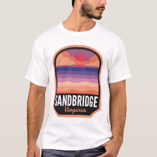 Camiseta Sandbridge Beach VA Retro Sunset