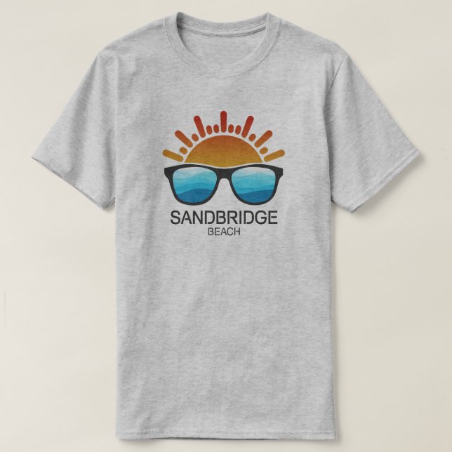 Camiseta Sandbridge Beach Virginia Sunvidles (Frente do Design)