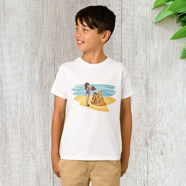 Camiseta Sandcastle de Praia (Criador carregado)