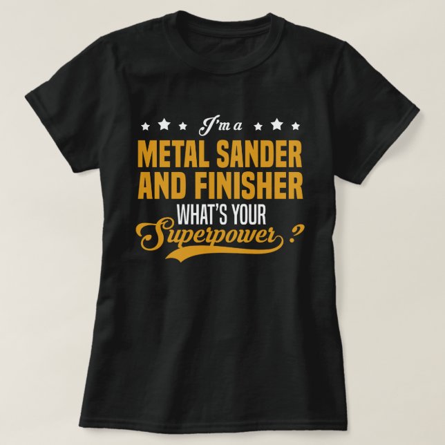 Camiseta Sander E Finalizador De Metal (Frente do Design)