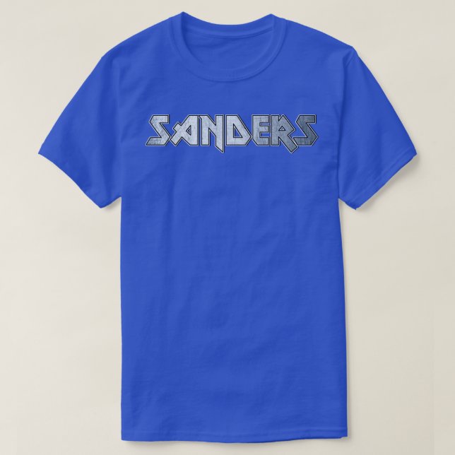 Camiseta Sanders de metais pesados (Frente do Design)