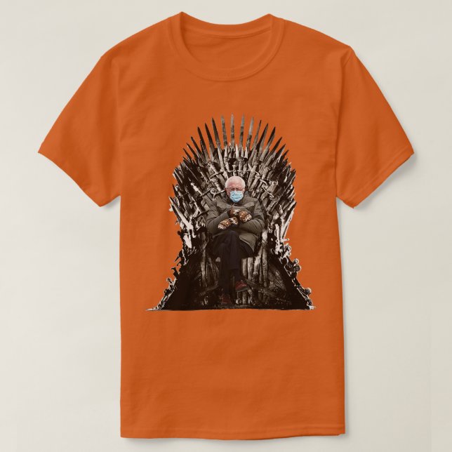 Camiseta Sanders Inauguration Mittens Meme (Frente do Design)