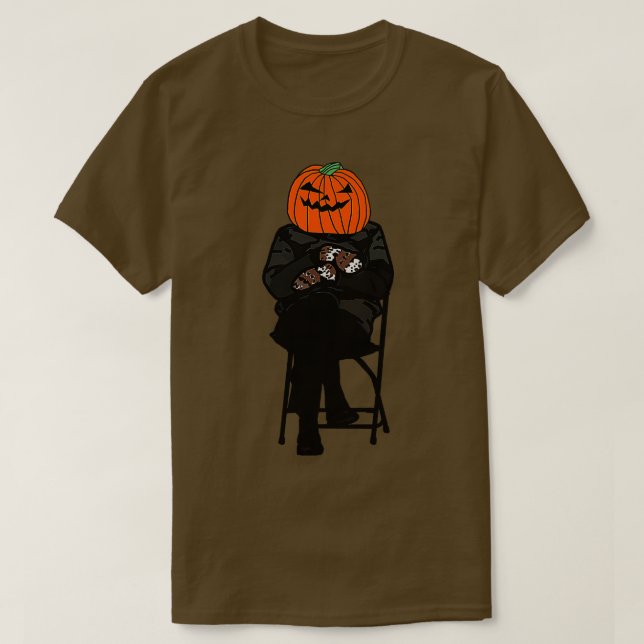 Camiseta Sanders Spooky, da frente e do verso do Halloween (Frente do Design)