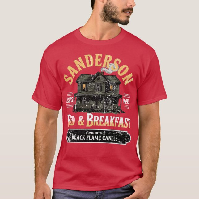 Camiseta Sanderson Bed & Breakfast ESTD 1693 (Frente)