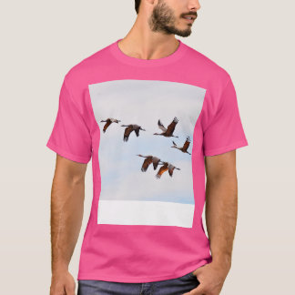 Camiseta Sandhill Cranes Migration Nebraska Birwatch