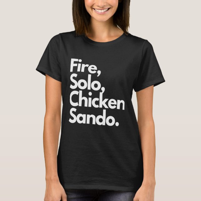 Camiseta Sando de Frango Solo Fogo (Frente)