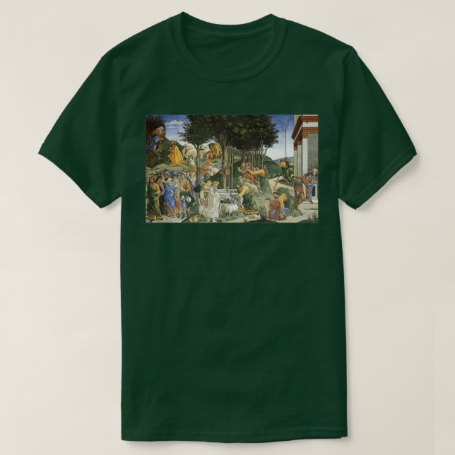 Camiseta Sandro Botticelli Juventude de Moisés (Frente do Design)