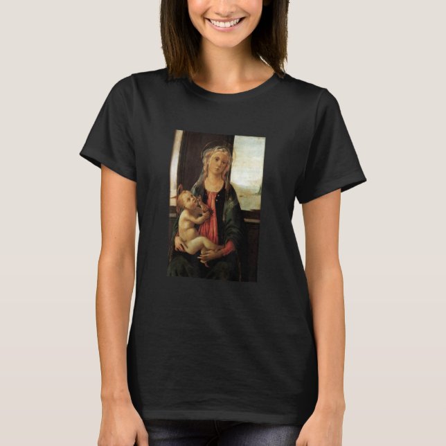 Camiseta Sandro Botticelli Madonna Do Mar Vintage Clássico (Frente)
