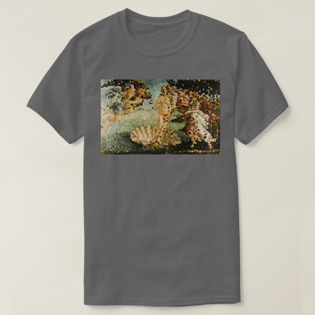 Camiseta Sandro Botticelli O Nascimento de Vênus Arte Pixel (Frente do Design)
