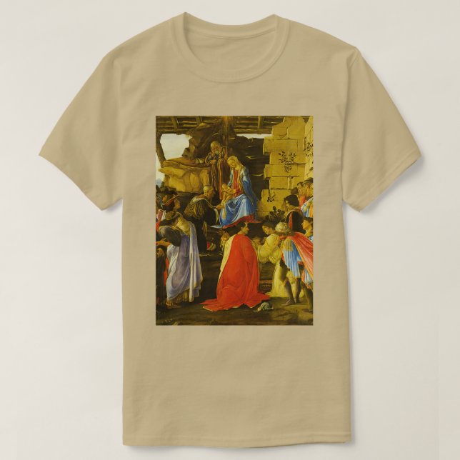 Camiseta Sandro Botticelli quotAdoração da Magi Za (Frente do Design)