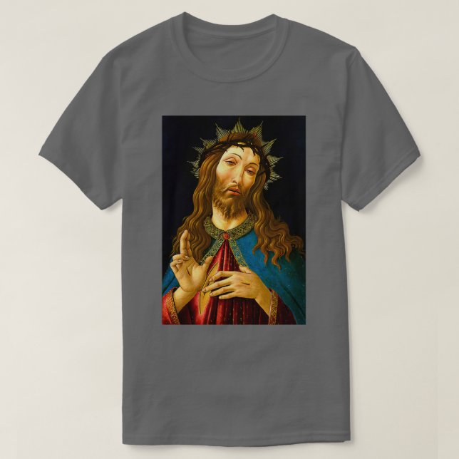 Camiseta Sandro Botticelli quotCristo Cruzado com Thorn (Frente do Design)
