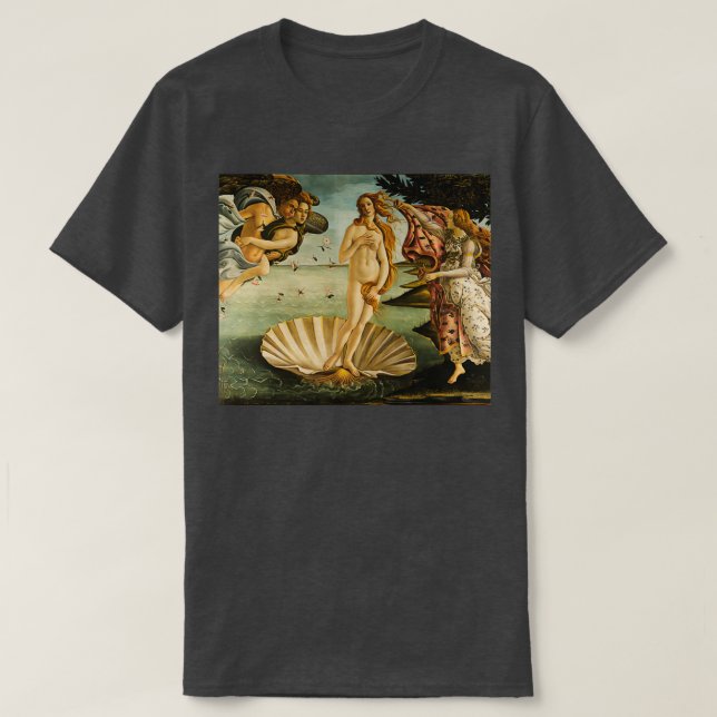 Camiseta Sandro Botticelli quotO Nascimento de Venusquot (Frente do Design)