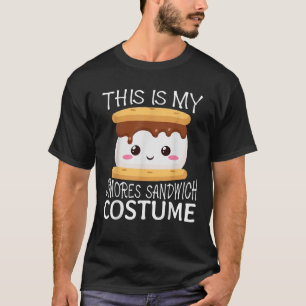 Camiseta Sanduíche de Smores Grande Grupo de Acampamento Ka