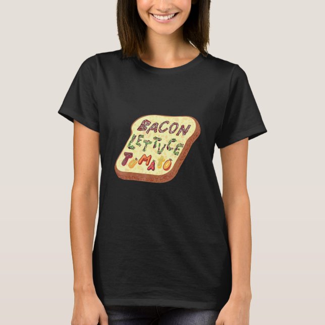 Camiseta Sanduíche De Tomate Blt De Bacon (Frente)