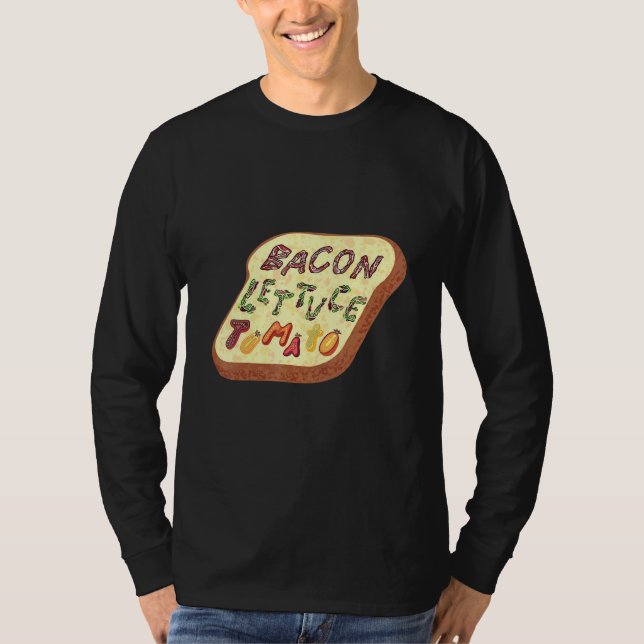 Camiseta Sanduíche De Tomate Blt De Bacon (Frente)