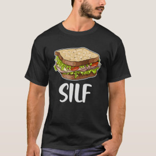 Camiseta Sanduíche Silf Pão Fatiado Comida Rápida Amantes