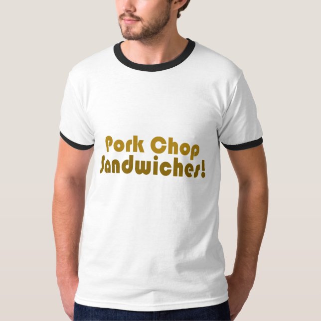 Camiseta Sanduíches de carne de porco! (Frente)