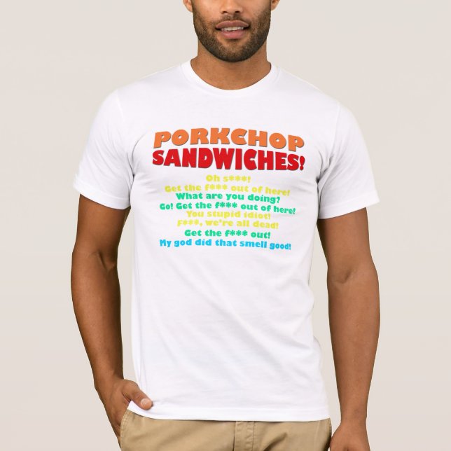 Camiseta Sanduíches de Porkchop! (Frente)