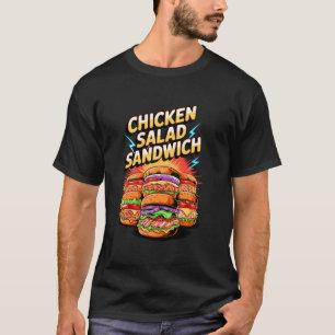Camiseta Sanduíches de Salada de Frango Vintage dos Anos 90