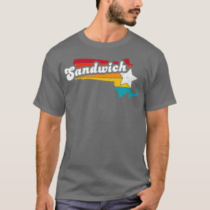 Camiseta Sandwich Massachusetts Vintage afligiu Souvenir