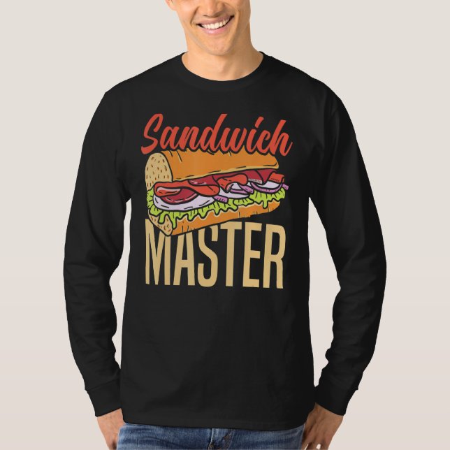 Camiseta Sandwich Master Deli Sub Lover Funny Sandwich (Frente)