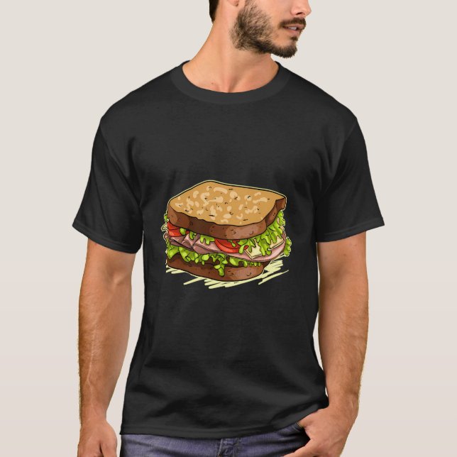 Camiseta Sandwich Whole Wheat Turkey Ham Sandwich Day 2020 (Frente)