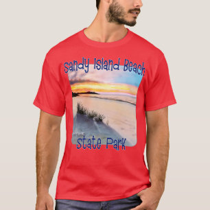 Camiseta Sandy Island Beach State Park Nova Iorque
