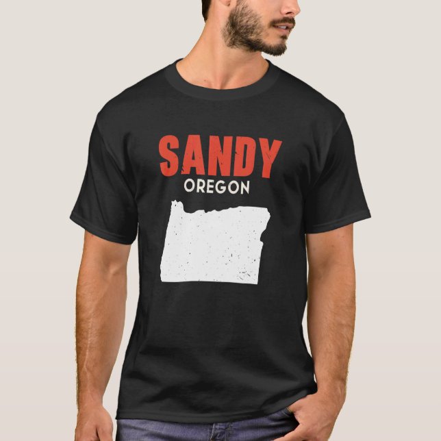 Camiseta Sandy Oregon USA State America Travel Oregonian (Frente)
