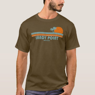 Camiseta Sandy Point State Park Maryland Sun Palm Trees