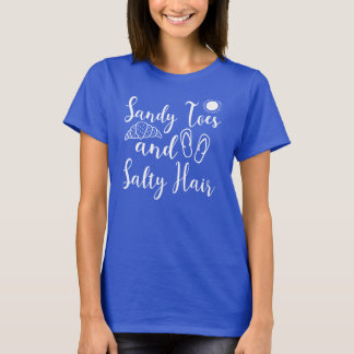 Camiseta Sandy Toes Salty Hair Summer