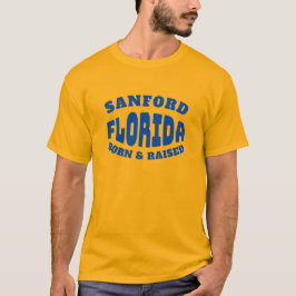Camiseta Sanford Florida Nascer e Raised T-Shirt