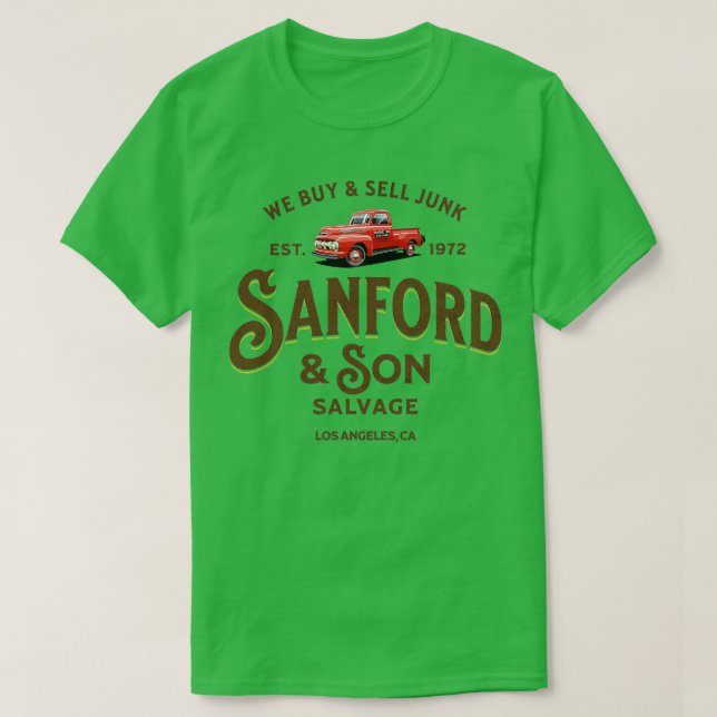 Camiseta Sanford Son Salvage Est 1972 (Frente do Design)