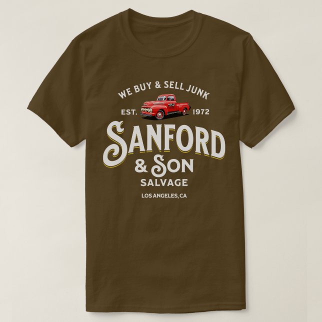 Camiseta Sanford Son Salvage Nós comprares e vendemos lixo  (Frente do Design)
