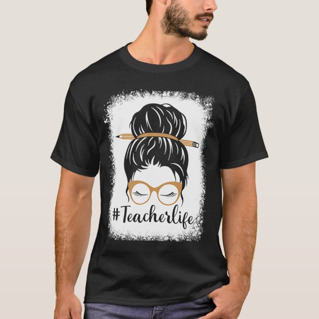Camiseta Sangra Professora Messer Bun Hair Life G (Frente)