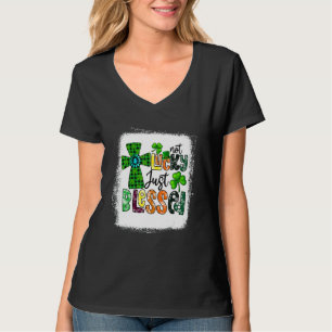 Camiseta Sangrado Não Sortudo Apenas Bons Dias de São Patrí
