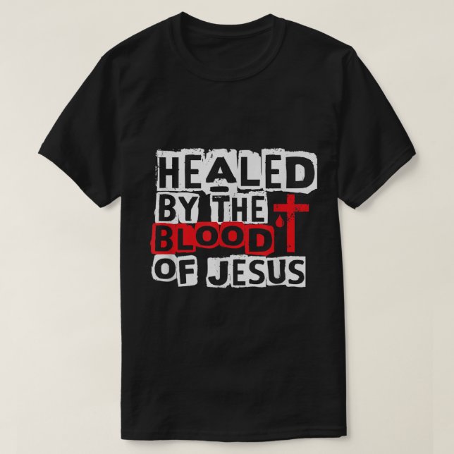 Camiseta Sangrado pelo Sangue de Jesus Cristo Cruzado Crist (Frente do Design)