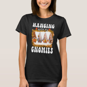 Camiseta Sangramento Com Meu Gnomos Gnomos Outono Do Que