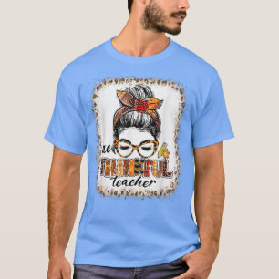 Camiseta Sangrento Professor Messy Bun Thanksgivi