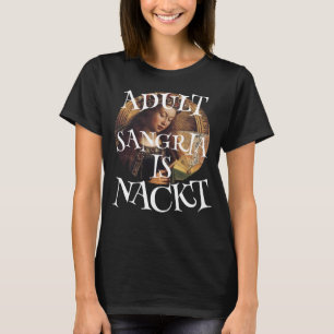 CAMISETA SANGRIA ADULTA É VINHO TINTO BRANCO NACKT ESPANHA