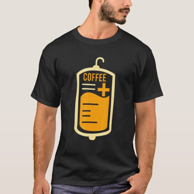 Camiseta Sangue Café Bebida Bebida Viciada Bebida Cafeinada (Frente)