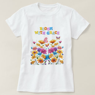 Camiseta Sangue com Grace Floral T-Shirt