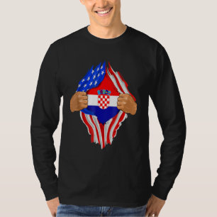 Camiseta Sangue Croata Dentro de Mim Bandeira da C